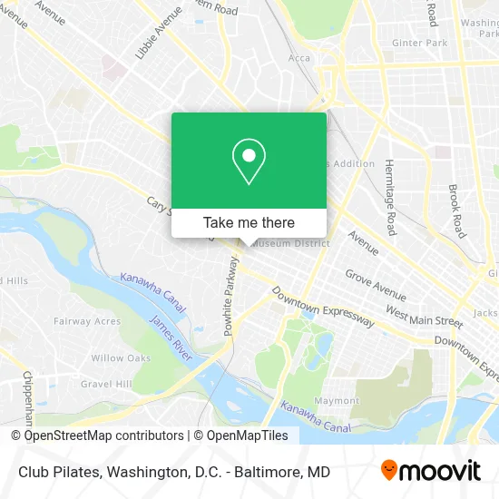 Club Pilates map