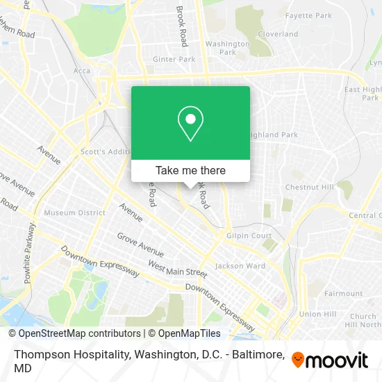 Thompson Hospitality map