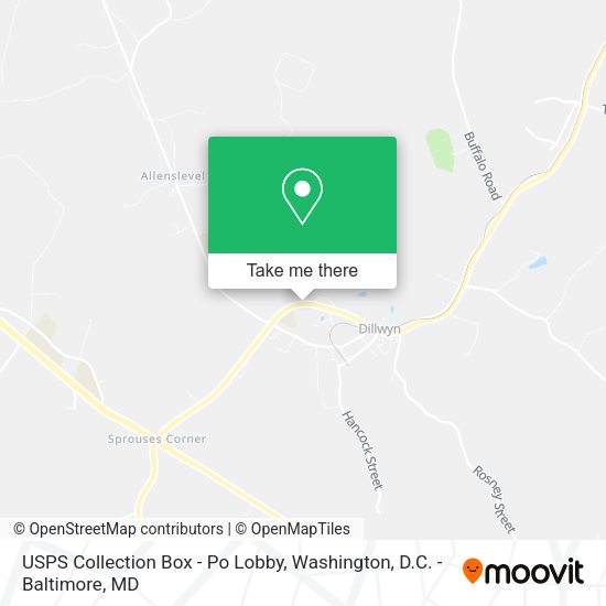USPS Collection Box - Po Lobby map