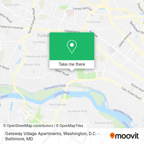 Gateway Village Apartments map