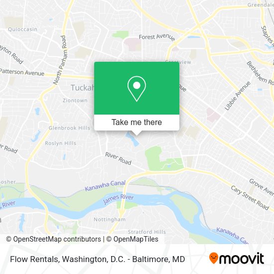 Flow Rentals map