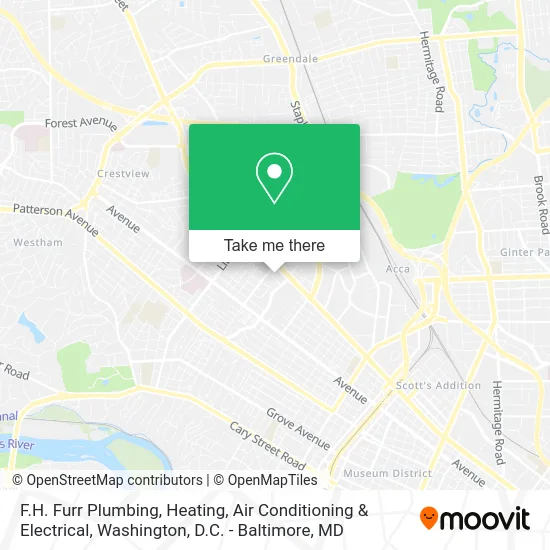 F.H. Furr Plumbing, Heating, Air Conditioning & Electrical map