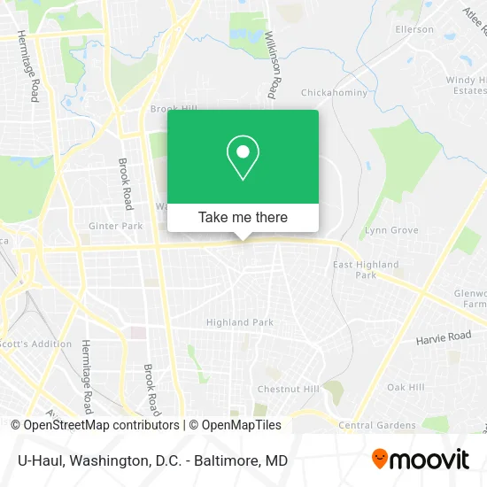 Mapa de U-Haul