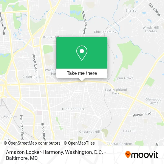 Mapa de Amazon Locker-Harmony