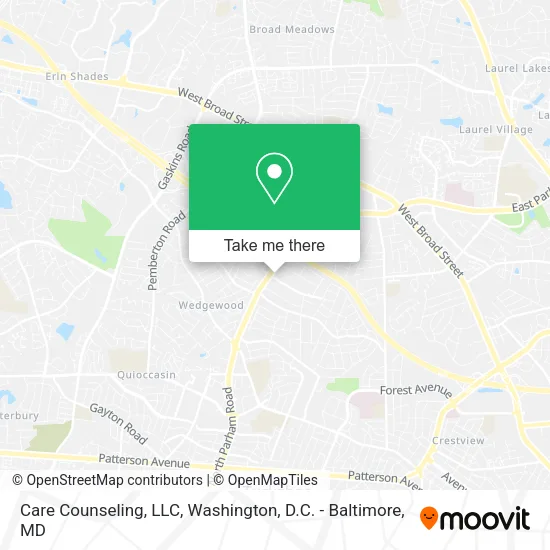Care Counseling, LLC map