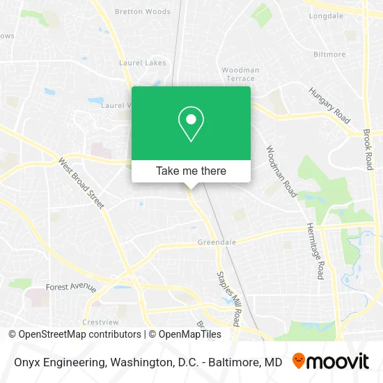 Onyx Engineering map