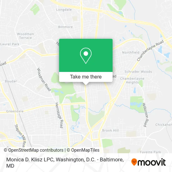 Mapa de Monica D. Klisz LPC