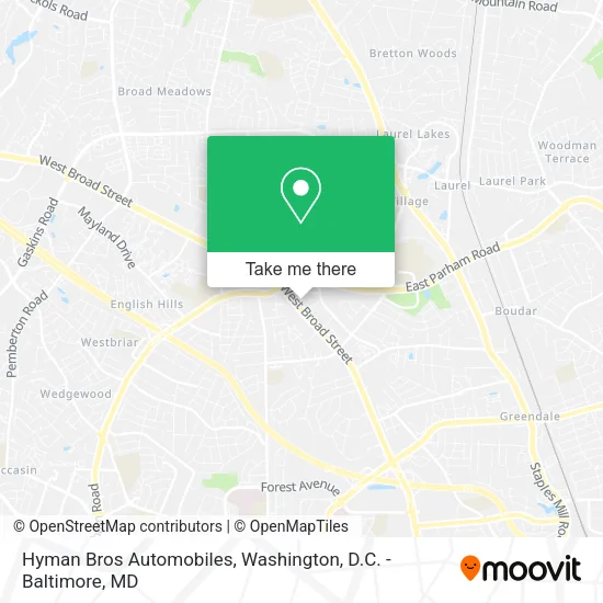 Mapa de Hyman Bros Automobiles