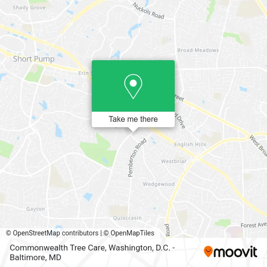 Commonwealth Tree Care map