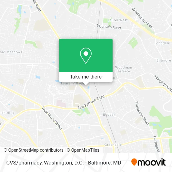 CVS/pharmacy map
