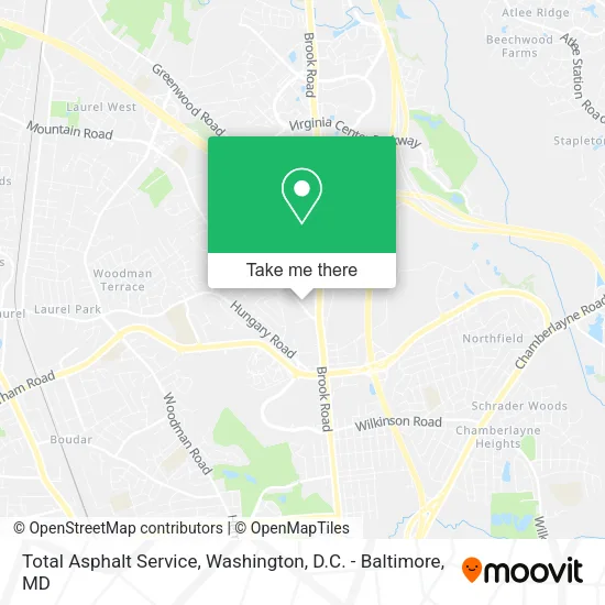 Total Asphalt Service map