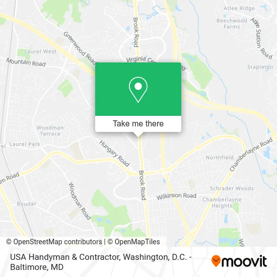 USA Handyman & Contractor map