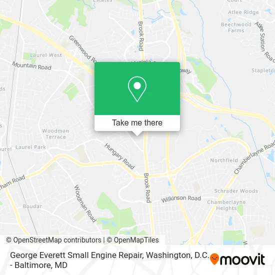 George Everett Small Engine Repair map