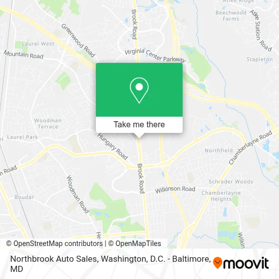 Northbrook Auto Sales map