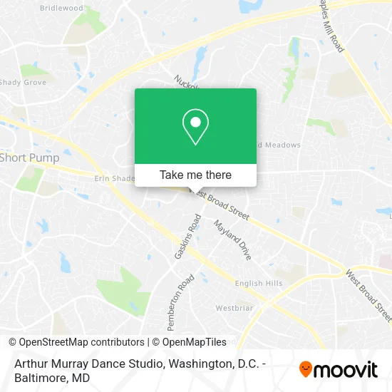 Mapa de Arthur Murray Dance Studio