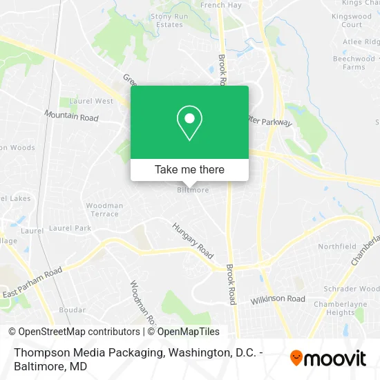 Thompson Media Packaging map