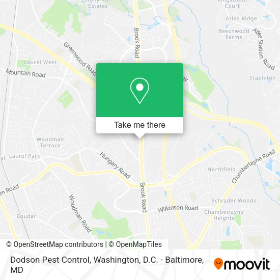 Dodson Pest Control map