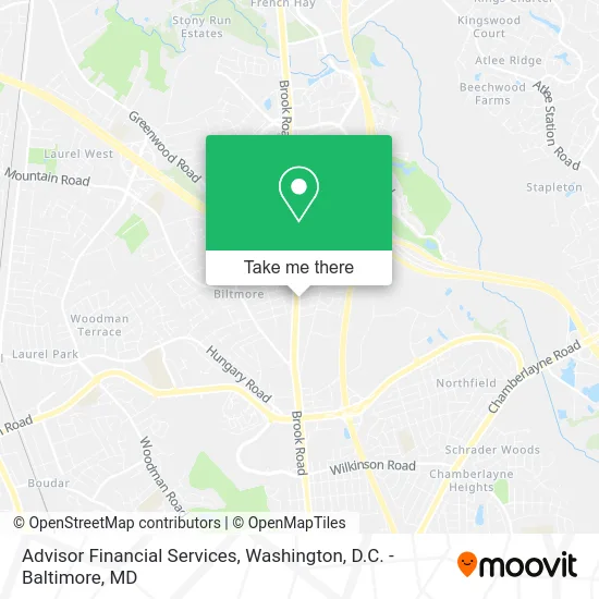 Advisor Financial Services map