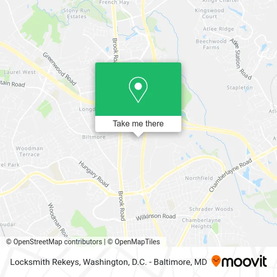 Locksmith Rekeys map
