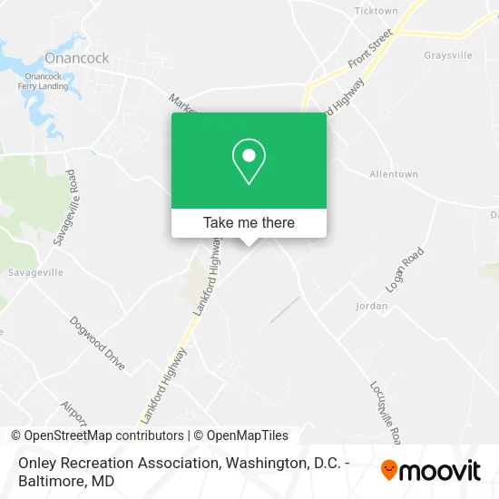 Mapa de Onley Recreation Association