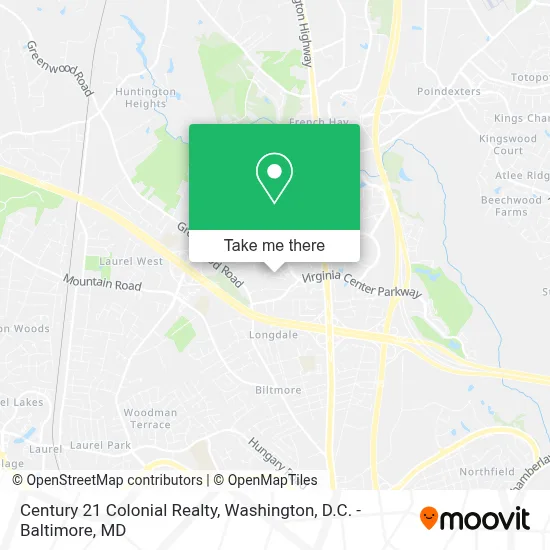 Century 21 Colonial Realty map