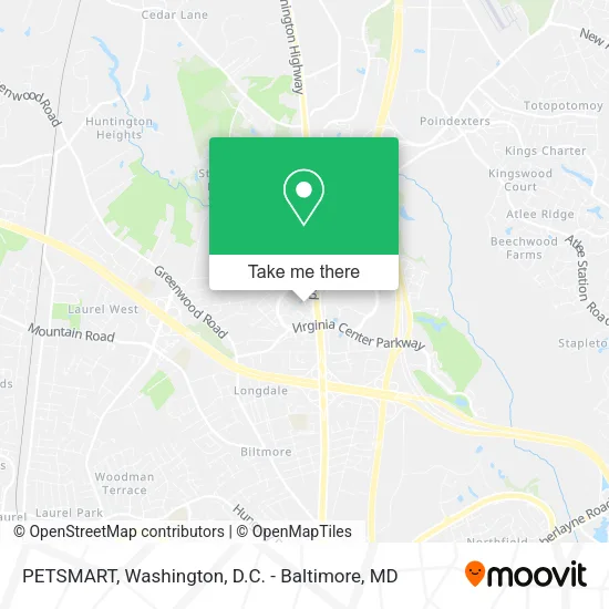 PETSMART map