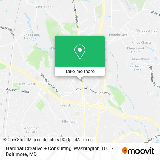 Hardhat Creative + Consulting map
