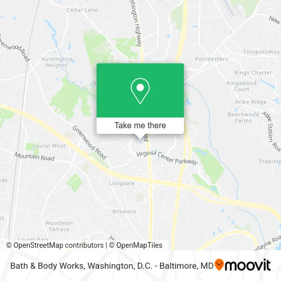 Bath & Body Works map