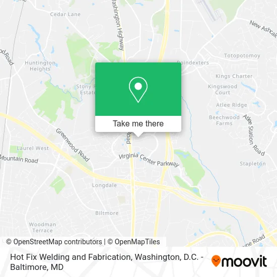 Hot Fix Welding and Fabrication map