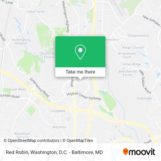 Red Robin map