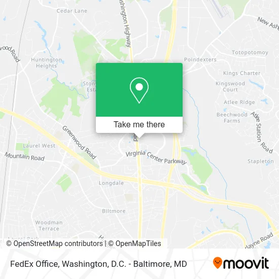 FedEx Office map