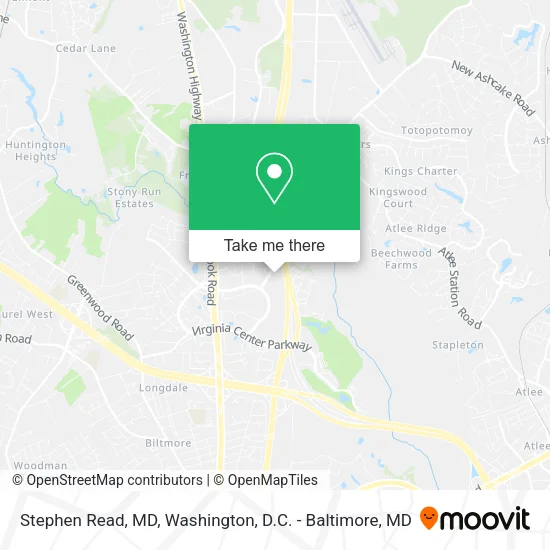 Stephen Read, MD map