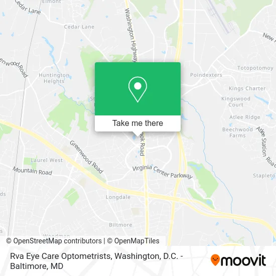Rva Eye Care Optometrists map
