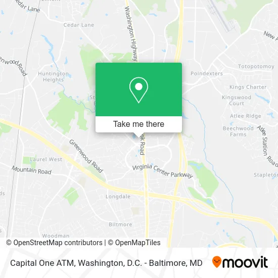 Capital One ATM map