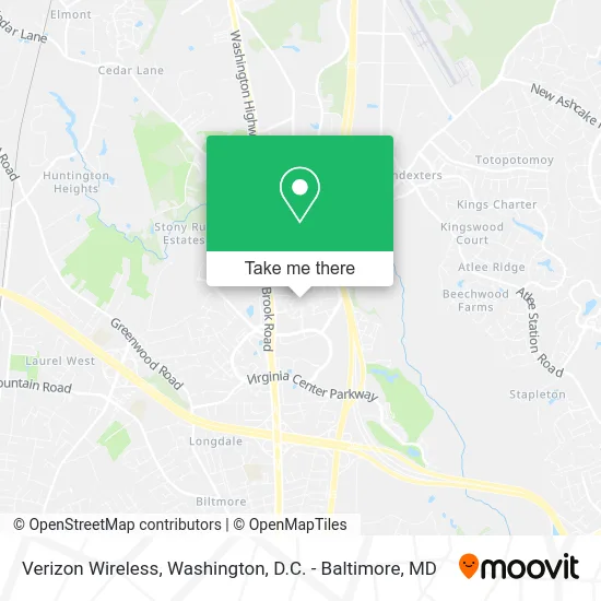 Verizon Wireless map