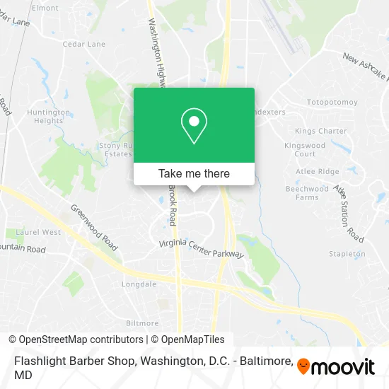 Flashlight Barber Shop map