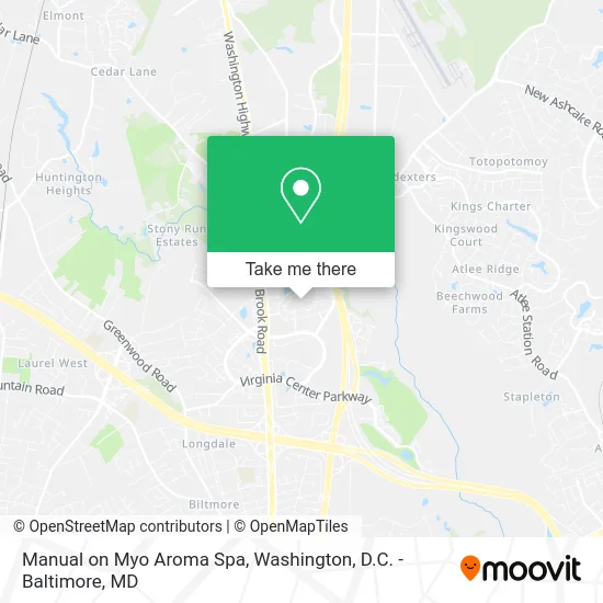 Manual on Myo Aroma Spa map