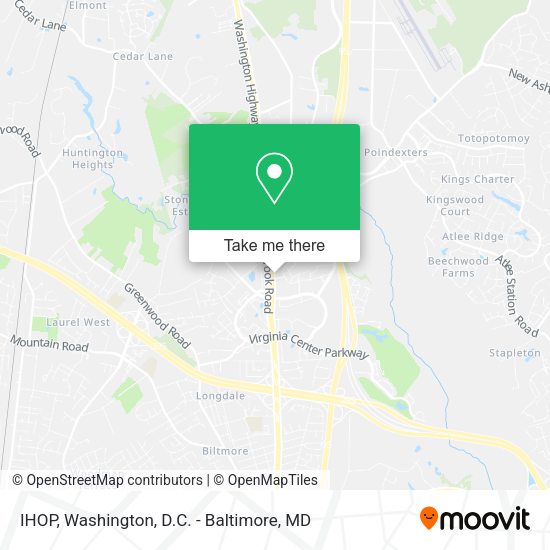 IHOP map