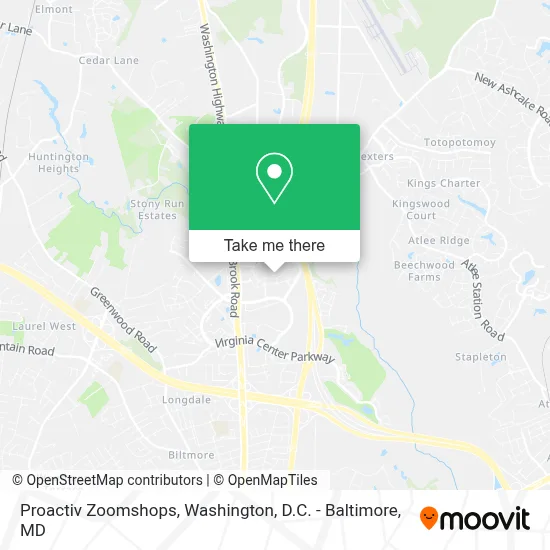 Proactiv Zoomshops map