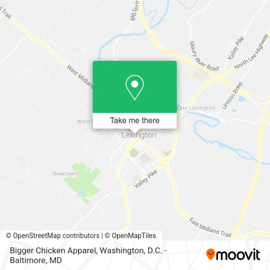 Mapa de Bigger Chicken Apparel