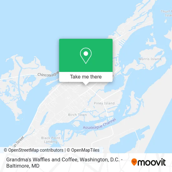 Mapa de Grandma's Waffles and Coffee
