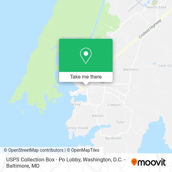 USPS Collection Box - Po Lobby map