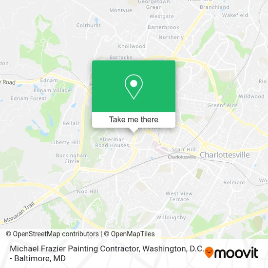 Michael Frazier Painting Contractor map