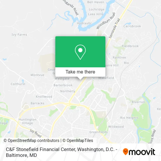 Mapa de C&F Stonefield Financial Center