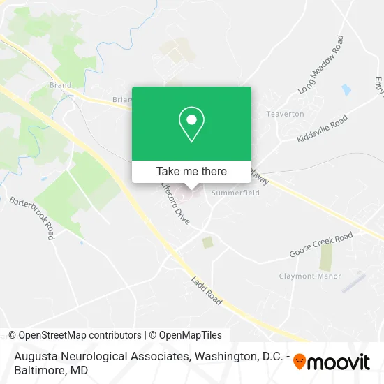 Augusta Neurological Associates map