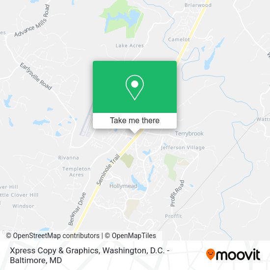 Xpress Copy & Graphics map