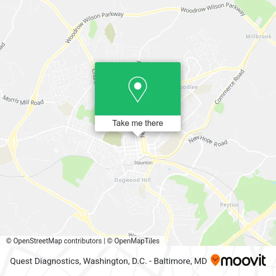 Quest Diagnostics map