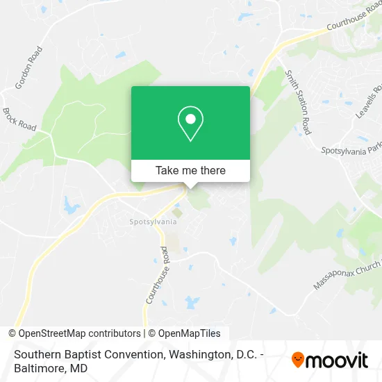 Southern Baptist Convention map