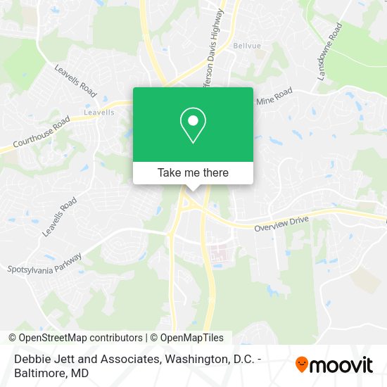 Debbie Jett and Associates map