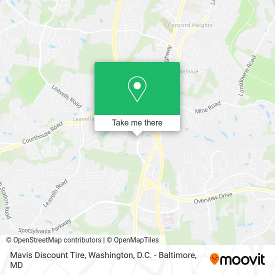 Mavis Discount Tire map